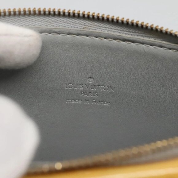 LOUIS VUITTON Monogram Vernis Motto Accessory Pouch Gris M91030 LV Auth 131944 - Picture 12 of 15